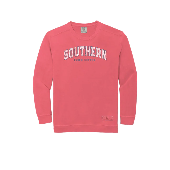 Southern Fried Cotton Camo Comfy Crew Sweatshirt