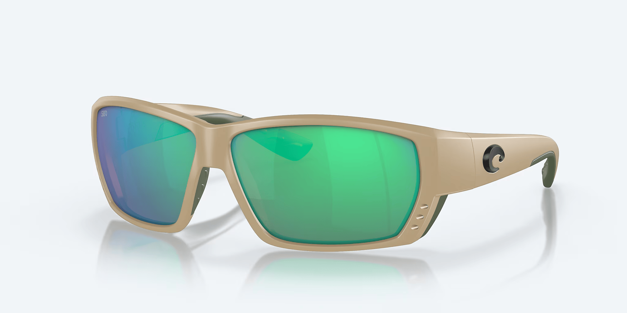 Costa Del Mar Tuna Alley 580G Sunglasses Sand Green Mirror