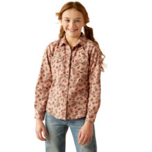 Ariat Girl's Flowers n' Horseshoes Shirt