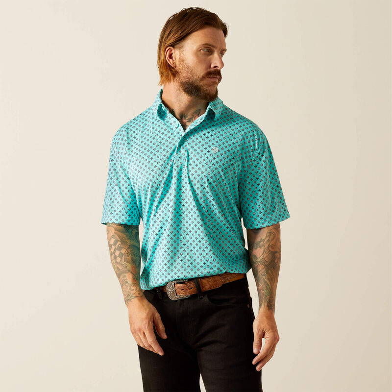 Ariat Men's All Over Print Polo