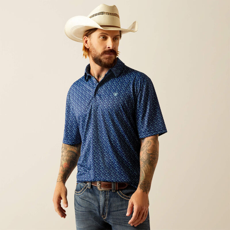 Ariat Men's All Over Print Polo