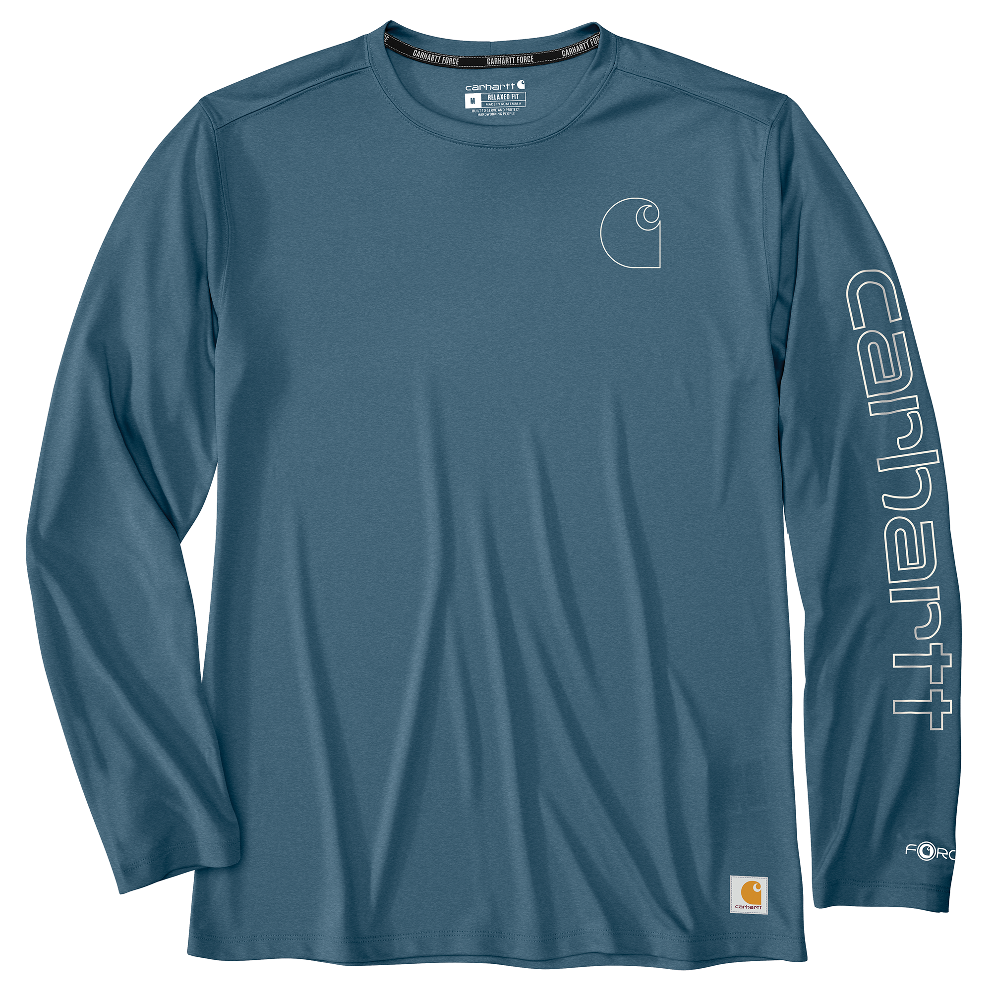 Carhartt Men's Force Sun Defender Lightweight Long-Sleeve Logo Graphic T-Shirt