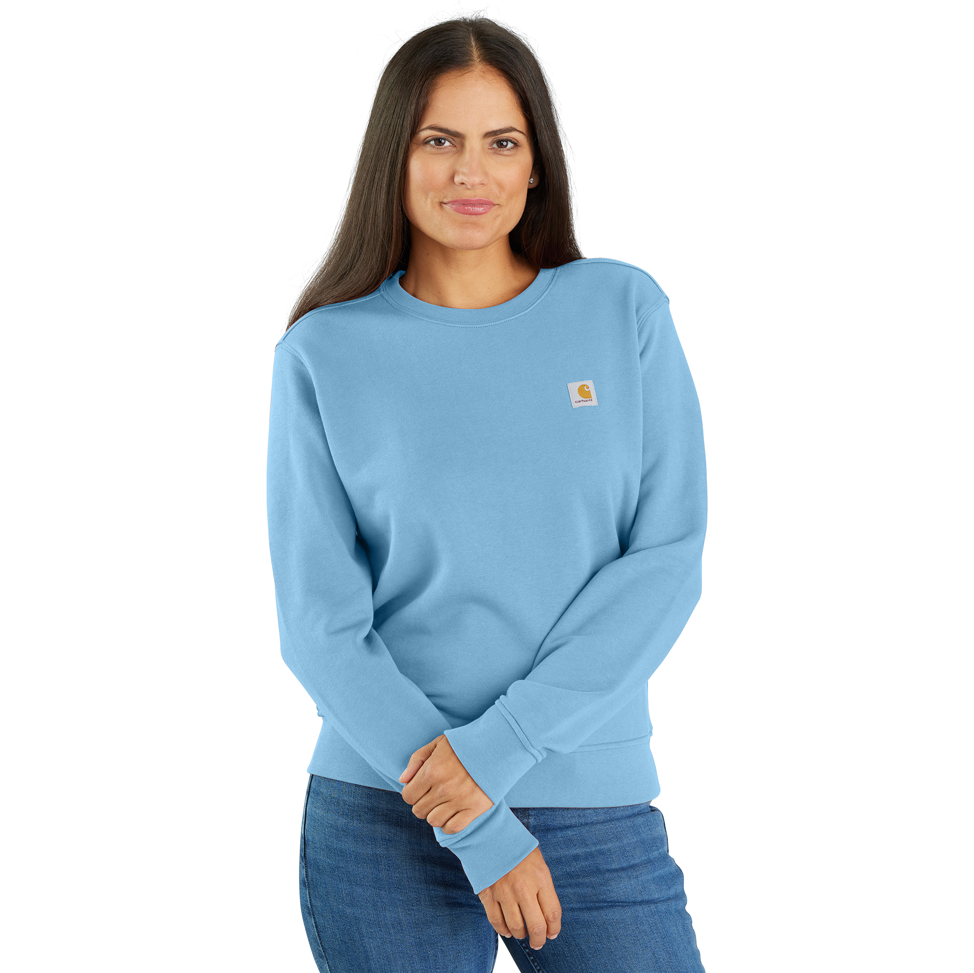 Carhartt Women's Tencel Fiber Series Relaxed Fit French Terry Crewneck Swetshirt