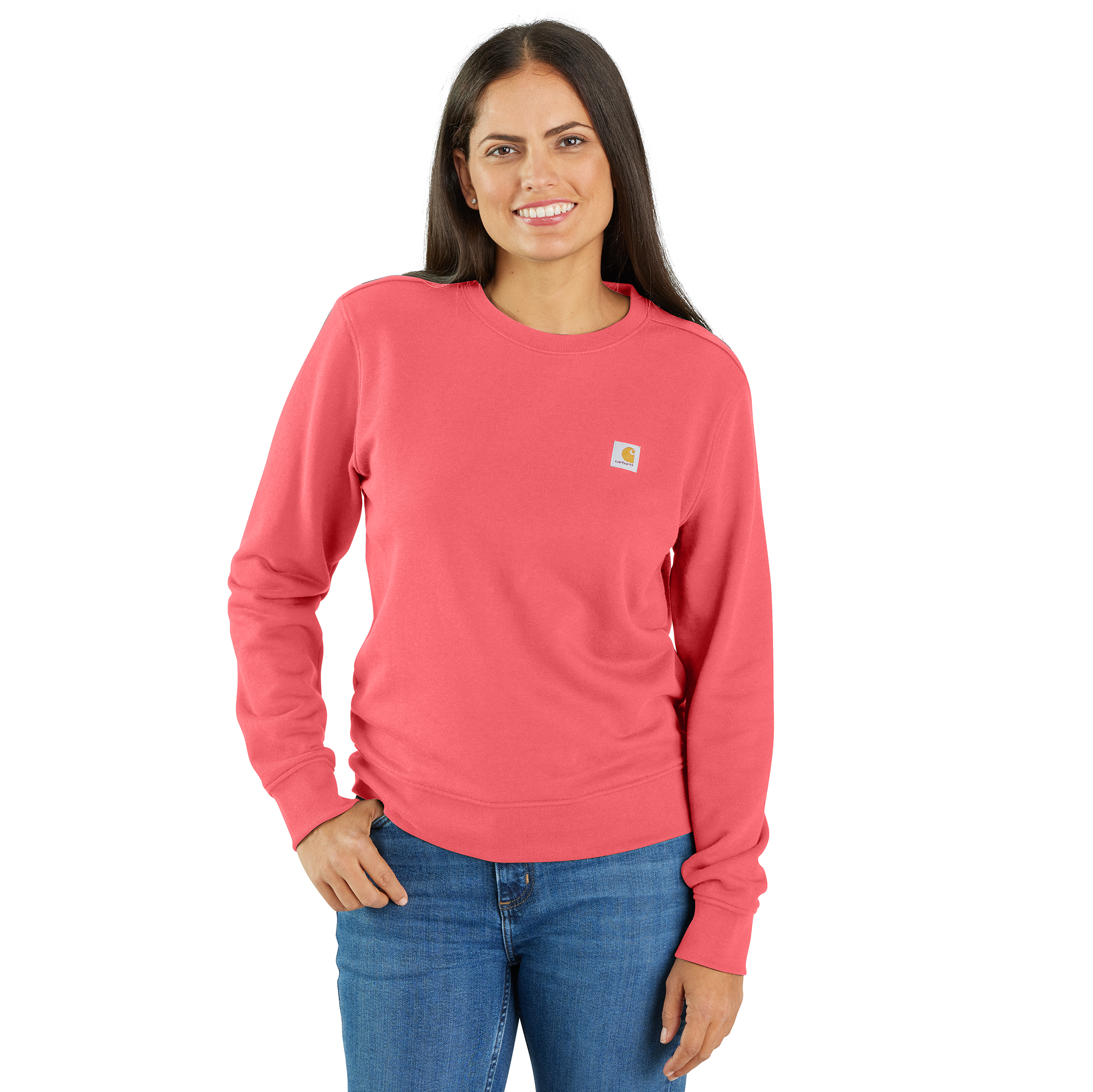 Carhartt Women's Tencel Fiber Series Relaxed Fit French Terry Crewneck Swetshirt