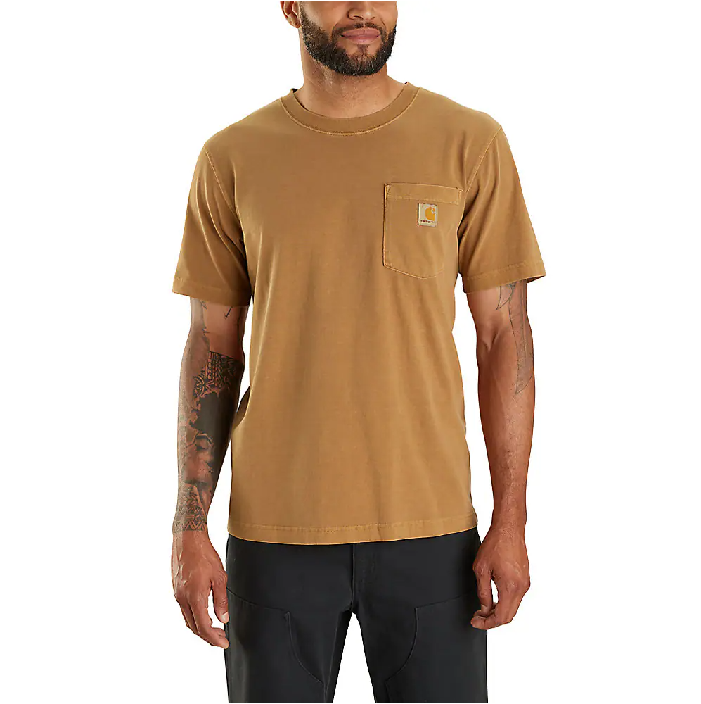 Carhartt Men's Re-Engineere Relaxed Fit Lightweight Short-Sleeve Garment Dyed Pocket T-Shirt