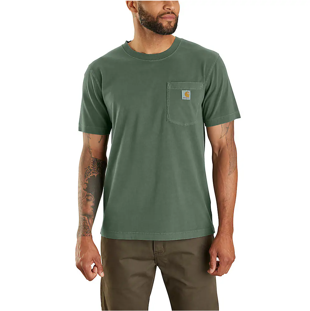 Carhartt Men's Re-Engineere Relaxed Fit Lightweight Short-Sleeve Garment Dyed Pocket T-Shirt