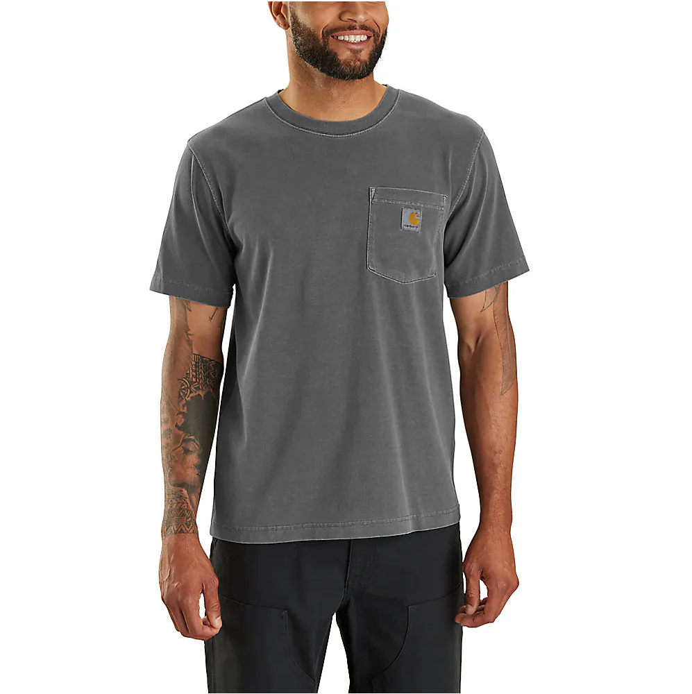 Carhartt Men's Re-Engineere Relaxed Fit Lightweight Short-Sleeve Garment Dyed Pocket T-Shirt