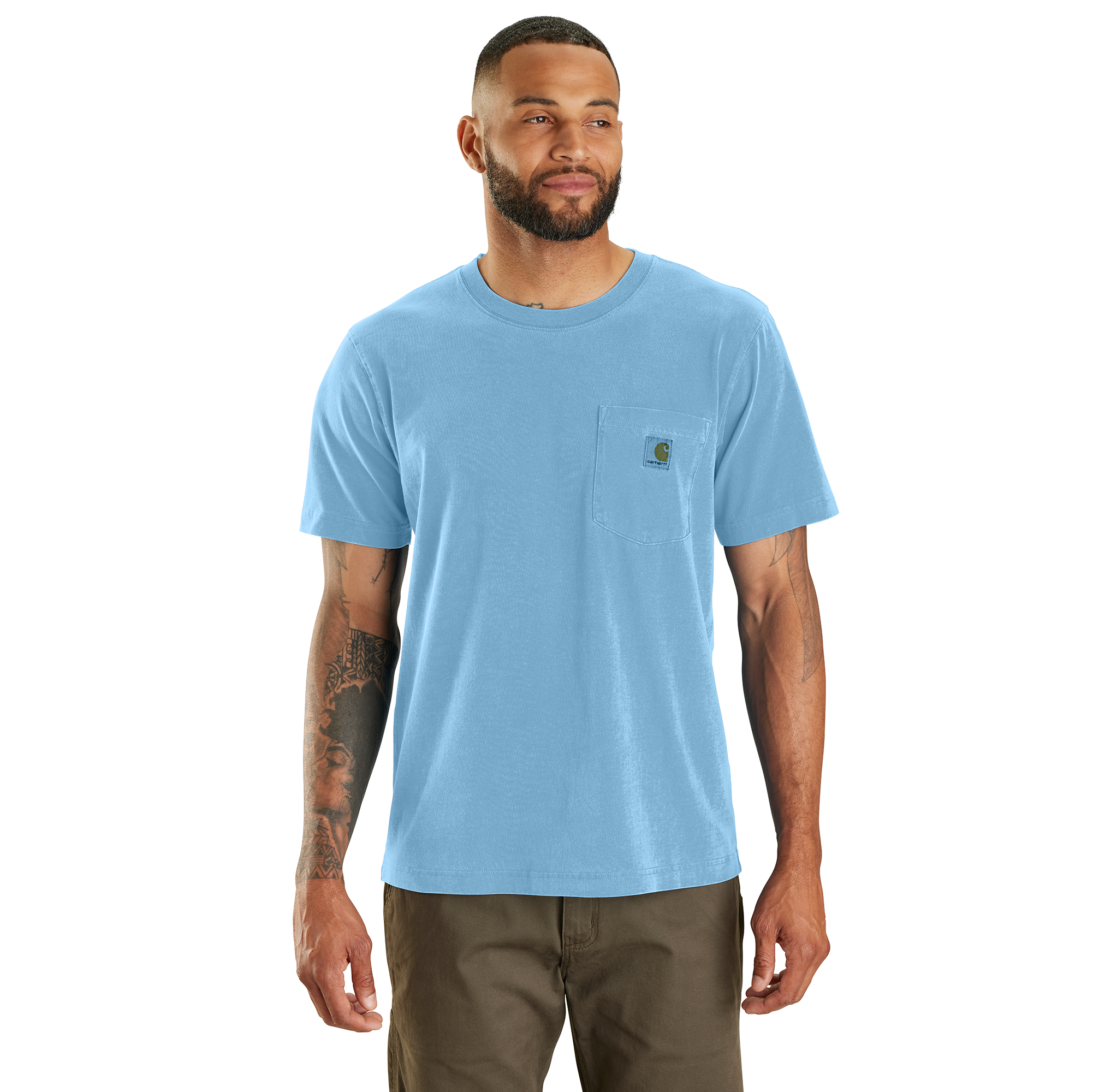 Carhartt Men's Relaxed Fit Lightweight Short-Sleeve Garment Dyed Pocket T-Shirt