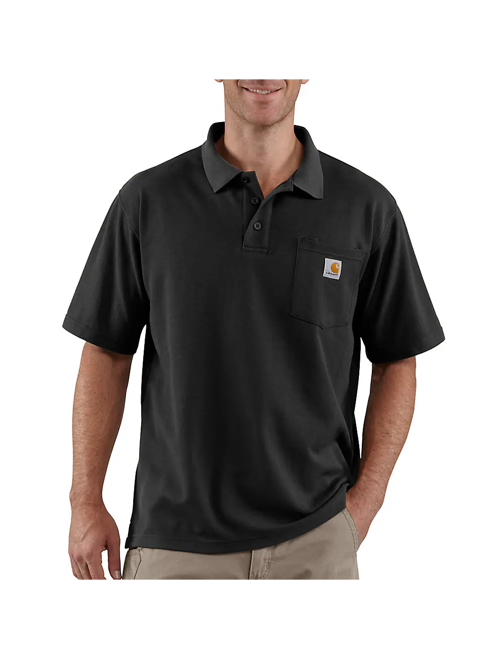 Carhartt Men's Loose Fit Midweight Short-Sleeve Pocket Polo