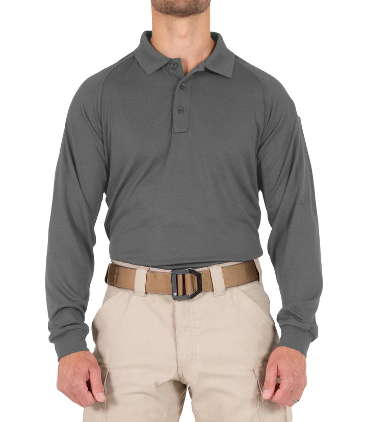 First Tactical Men's Performance Long Sleeve Polo