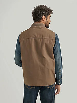 Wrangler Men's Quilt-Lined Rancher Vest