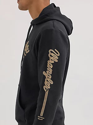 Wrangler Men's Logo Arm Hit Pullover Hoodie