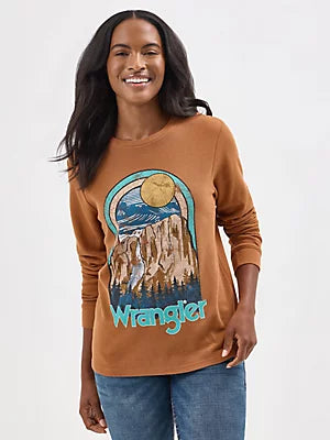 Wrangler Women's Long Sleeve Thermal Graphic Tee