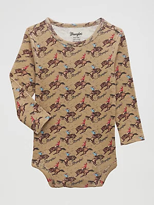 Wrangler Little Boy's Western Print Bodysuit