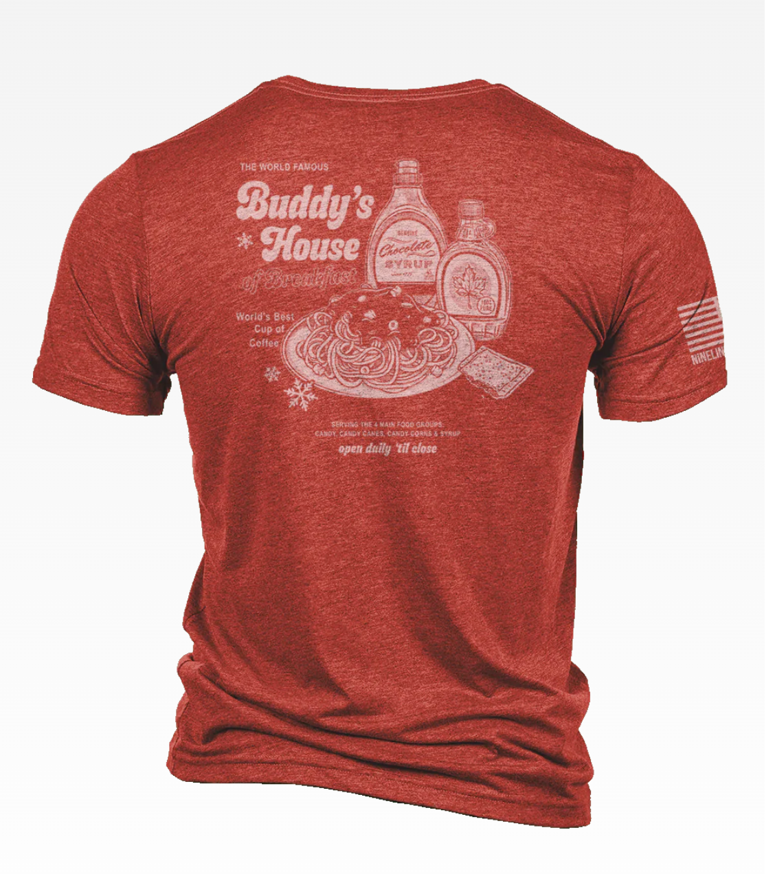 Nine Line Buddy's House of Breakfast Christmas T-Shirt