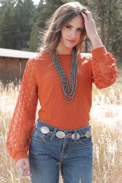 Cinch Women's Waffle Knit Blouse