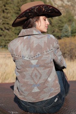 Cinch Women's Tweed Trucker Jacket