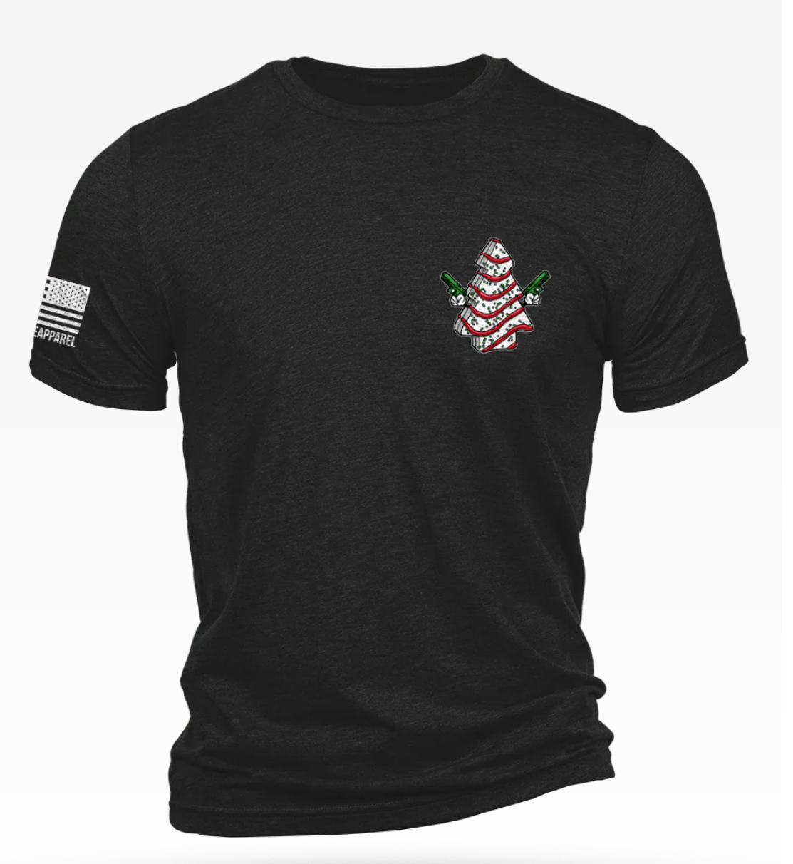 Nine Line Cake Tree Christmas T-Shirt