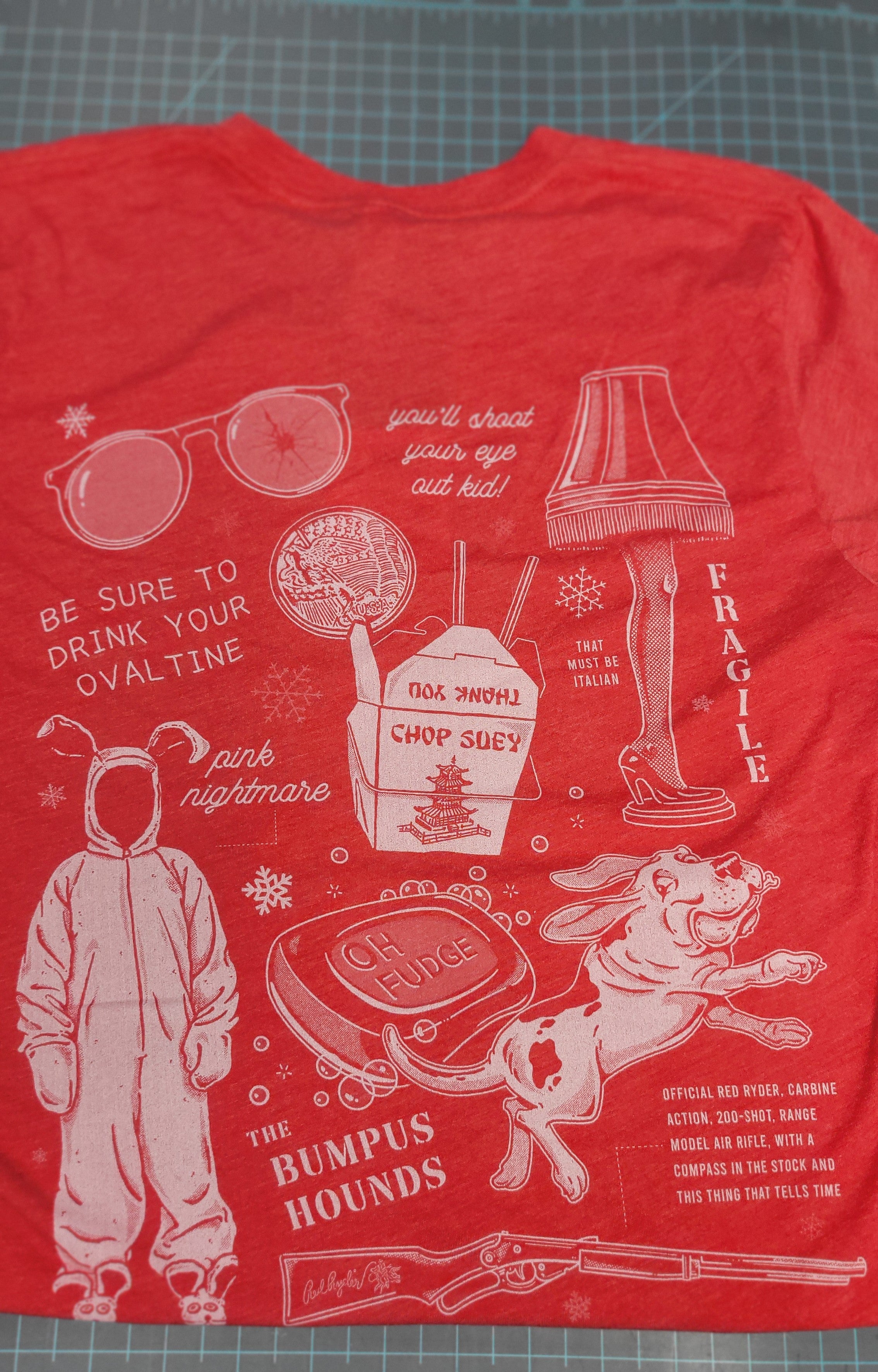 Nine Line Christmas Story Schematic T-Shirt