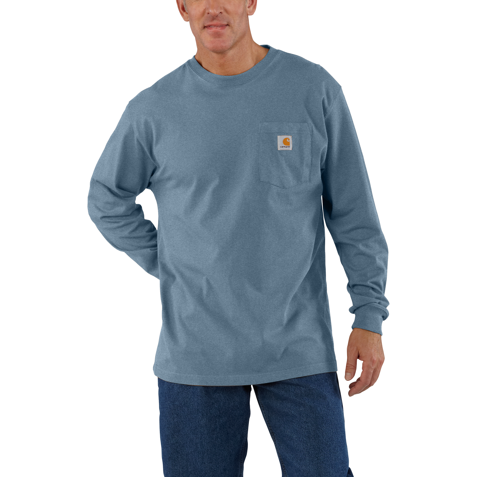 Carhartt Men's Loose Fit Heavyweight Long-Sleeve Pocket T-Shirt