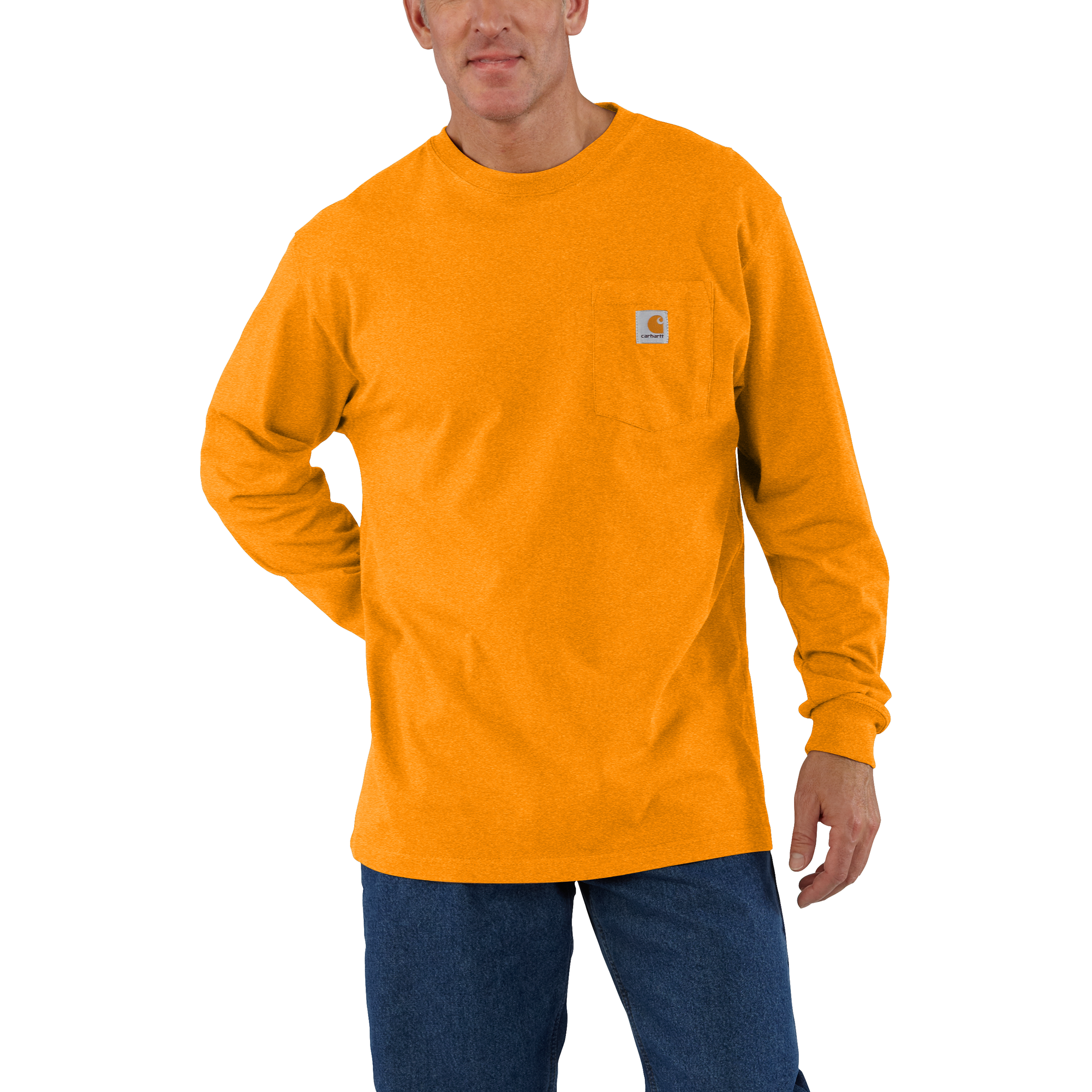 Carhartt Men's Loose Fit Heavyweight Long-Sleeve Pocket T-Shirt