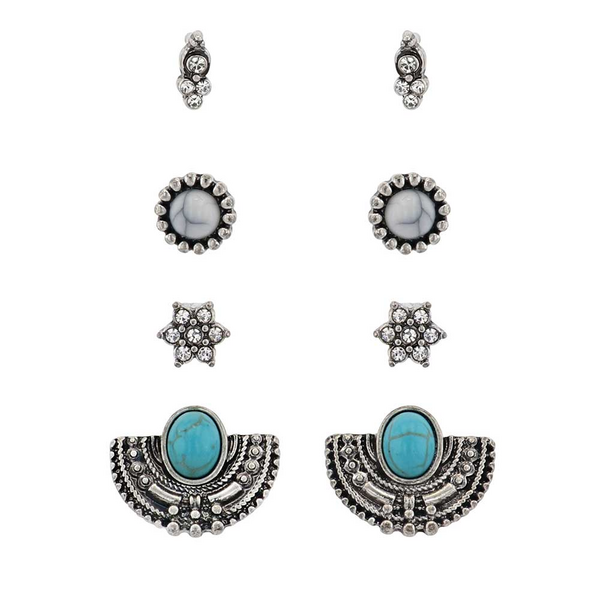 Montana Silversmiths Gleam and Glitter Attitude Earring Set