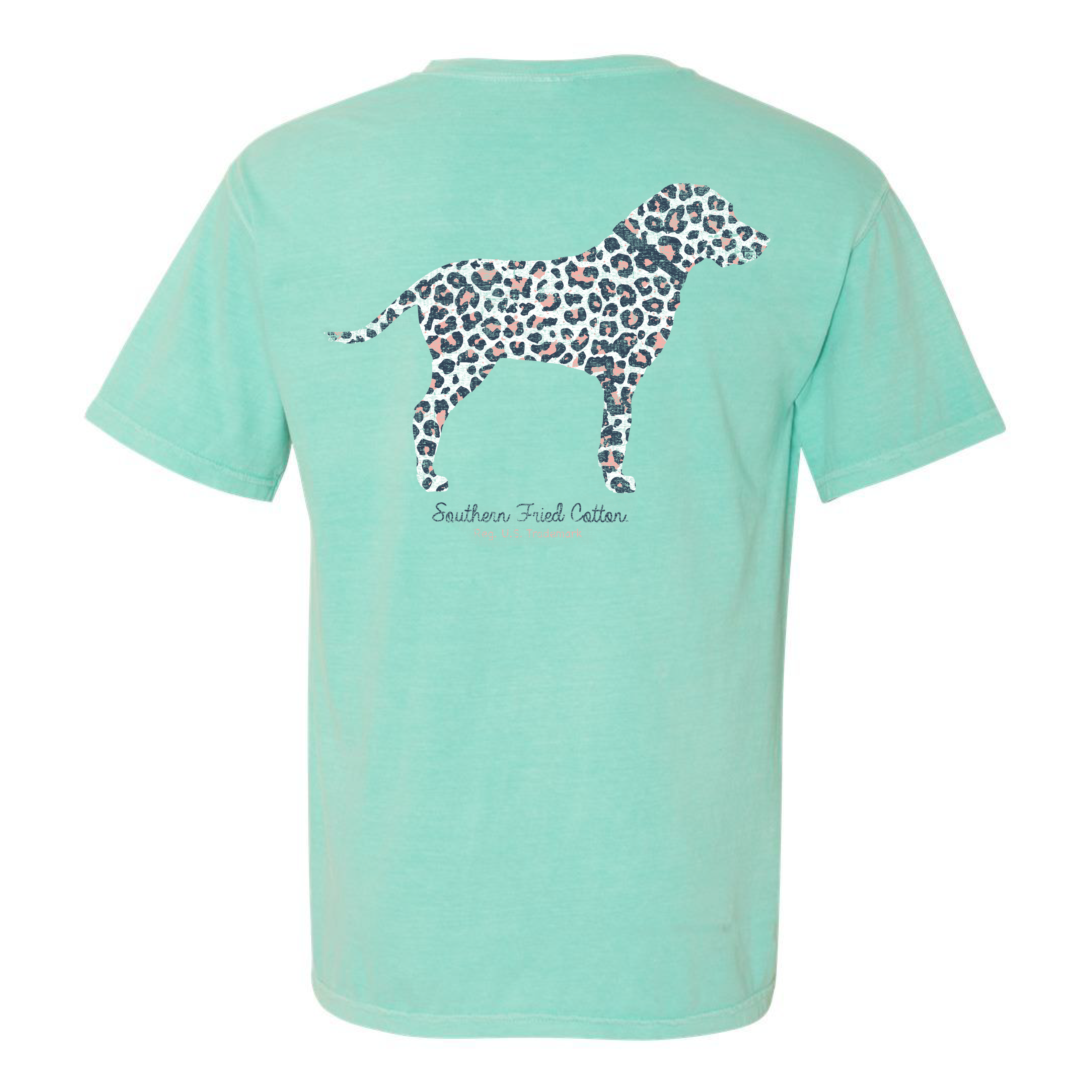 Southern Fried Cotton Bright Cheetah Hound T-Shirt